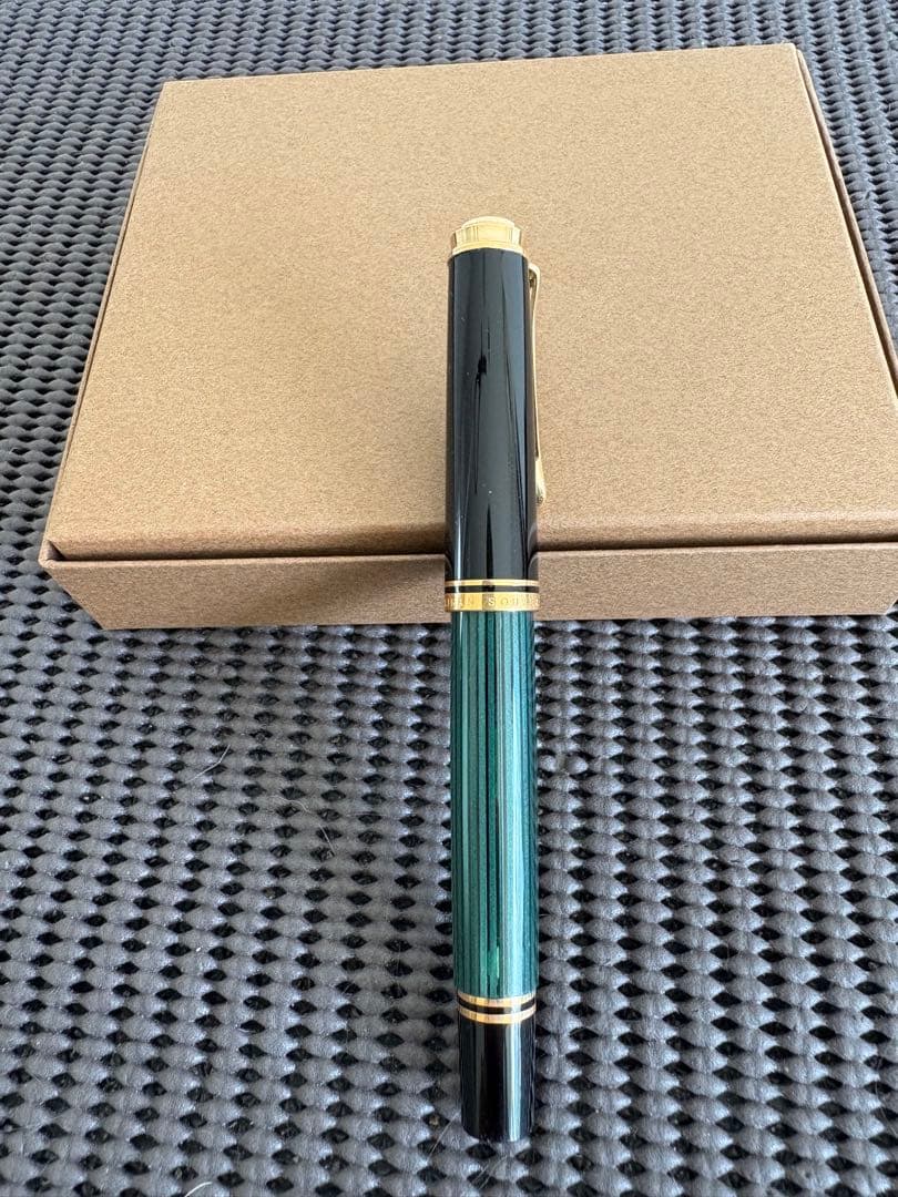 ペリカン スーベレーン 万年筆 グリーンストライプ 緑 M400