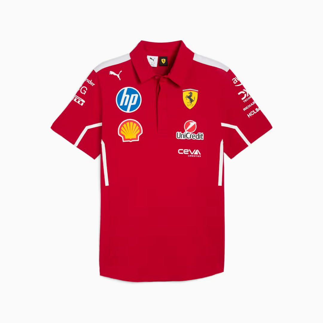 F1 フェラーリ チーム 半袖 ポロシャツ