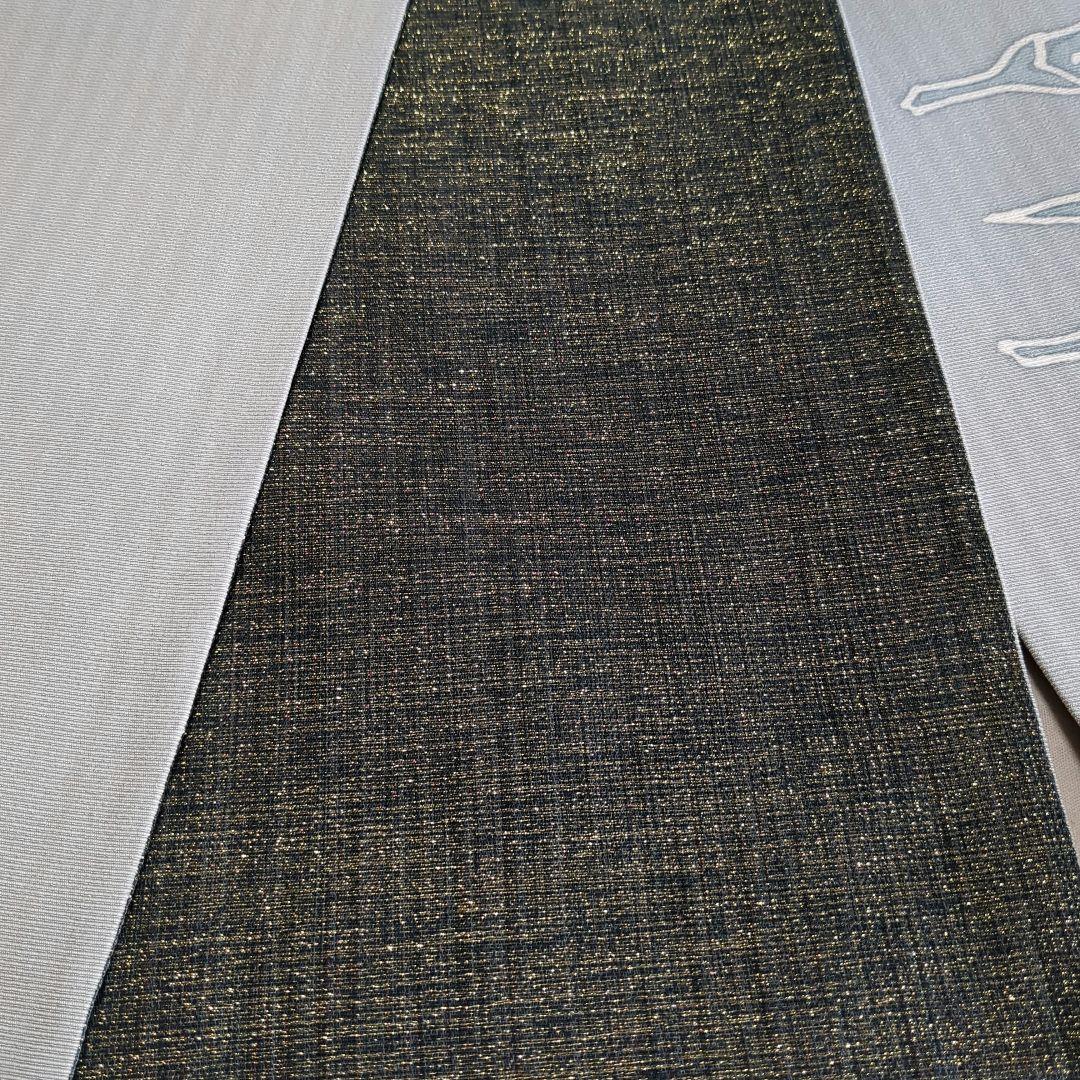 正絹　全通柄袋帯　型染　成物　唐辛子　魔除　大人の遊び心帯