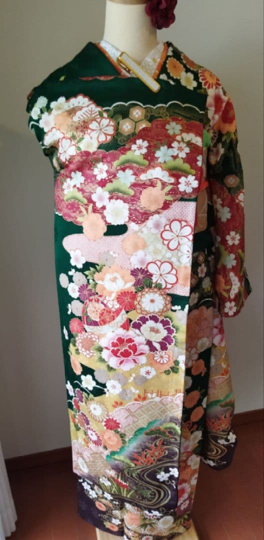 upi様　402.振袖7点セット　正絹　フルセット　成人式