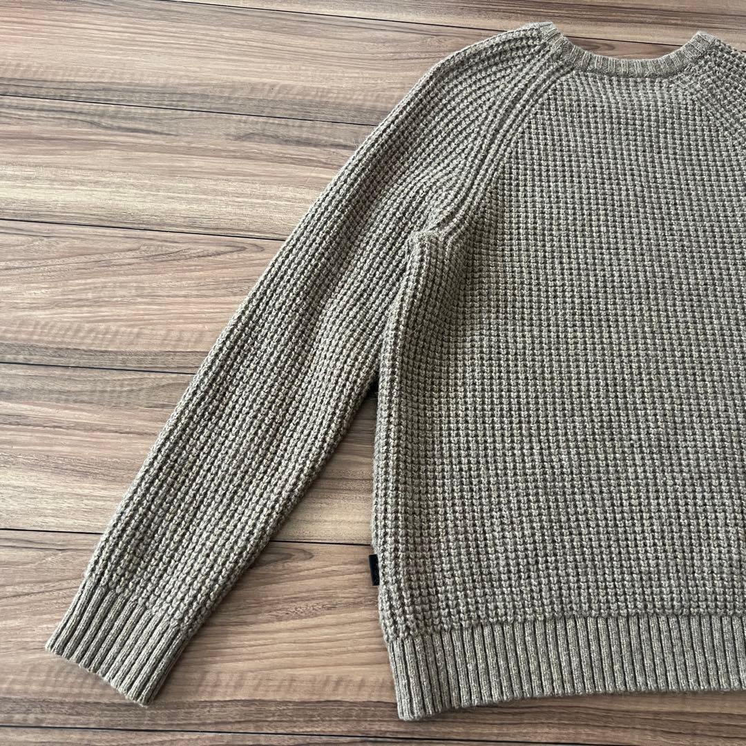 【希少・美品】パタゴニア クルーネック ウールセーター L ワッフル ニット