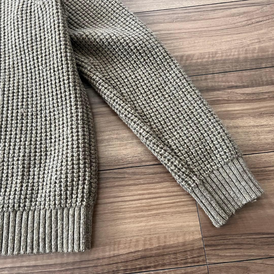 【希少・美品】パタゴニア クルーネック ウールセーター L ワッフル ニット