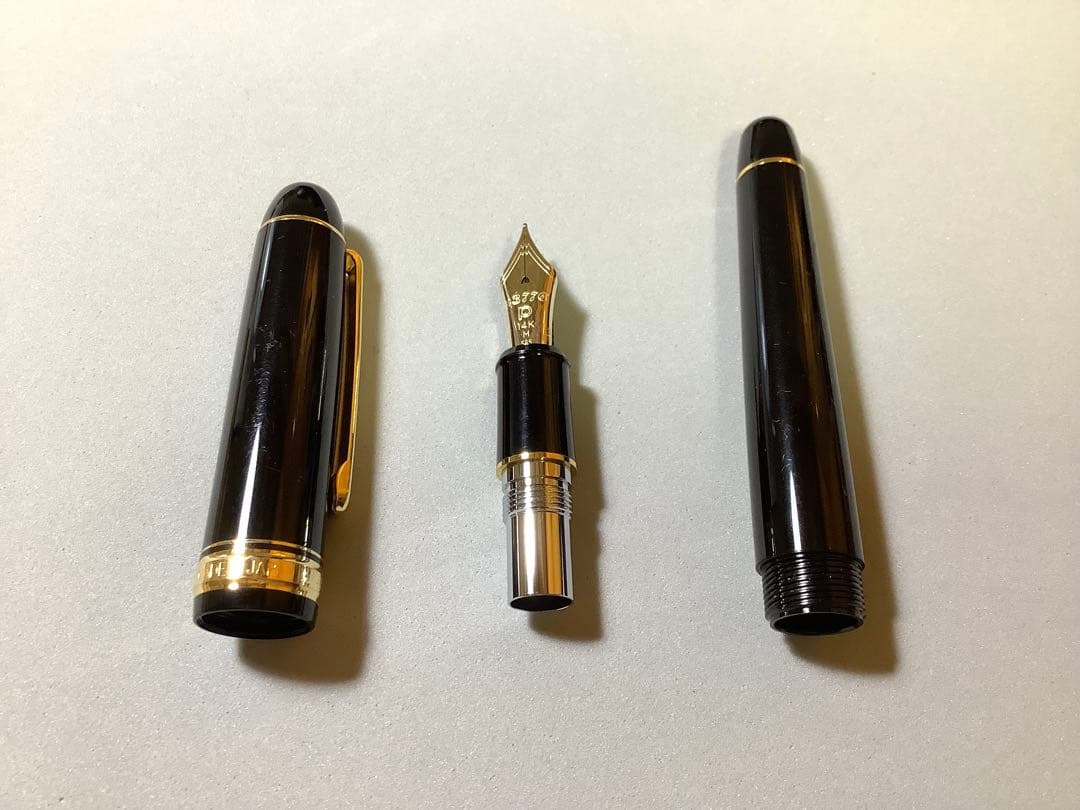 プラチナの万年筆 3776　ブラックインブラック　ペン先: M 【おまけ有り】