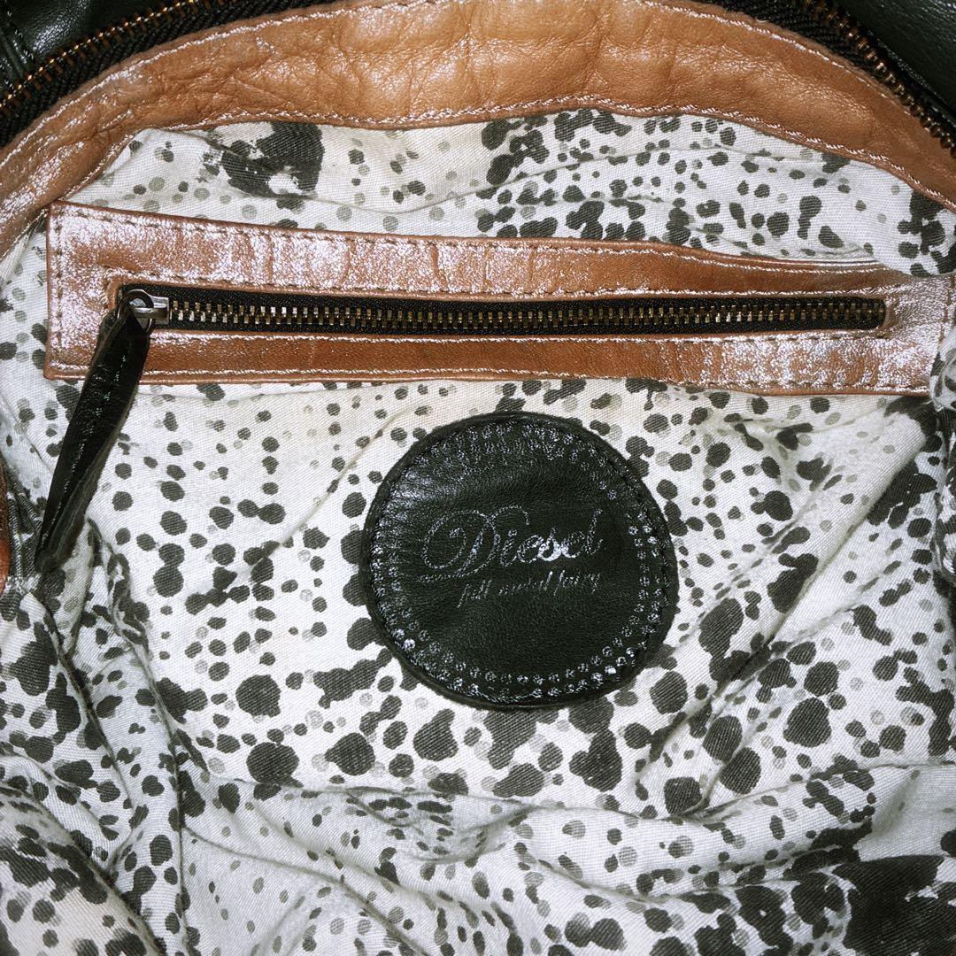 バッグ 00s diesel leather studs bag archive y2k
