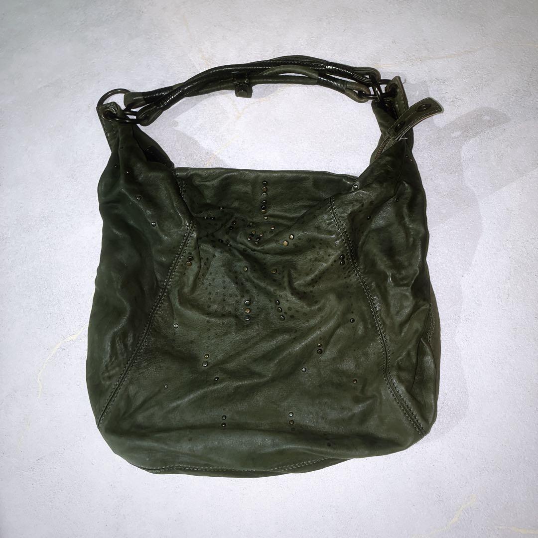 バッグ 00s diesel leather studs bag archive y2k