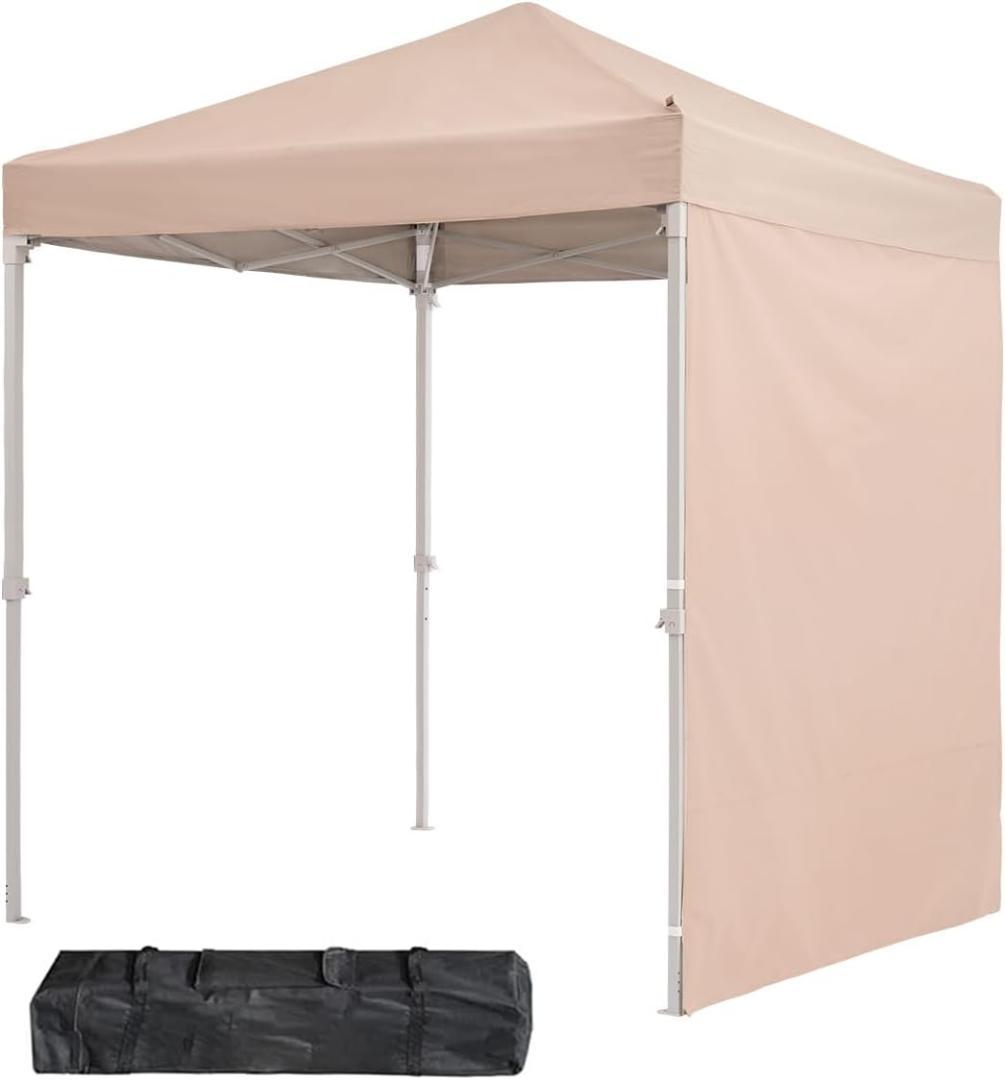 ワンタッチ タープテント 3段階調節 2m UVカット耐水 キャンプ アウトドア