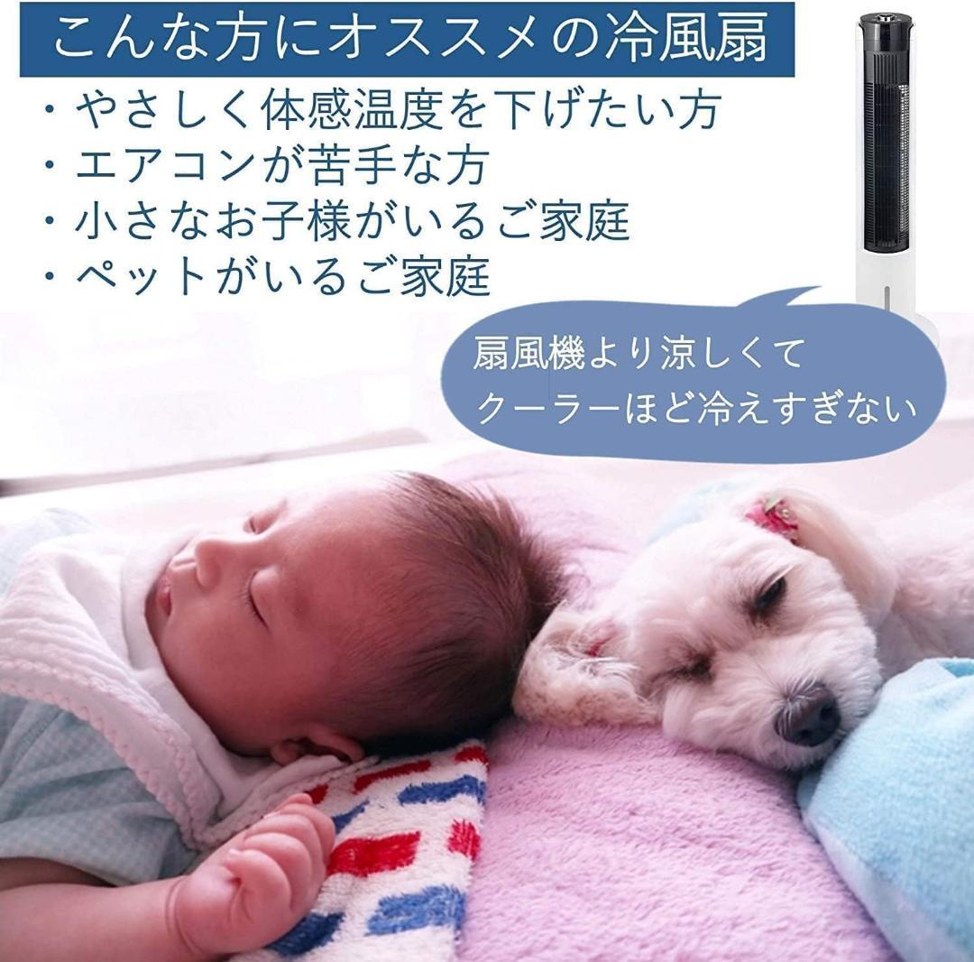 【新品】山善 冷風機 左右自動首振り 水タンク着脱式 FCR-BWG403