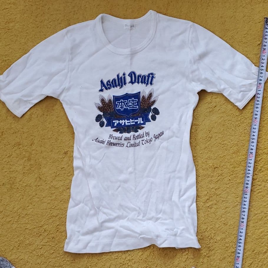 驚珍品！42年前？アサヒビール　ノベルティTシャツ