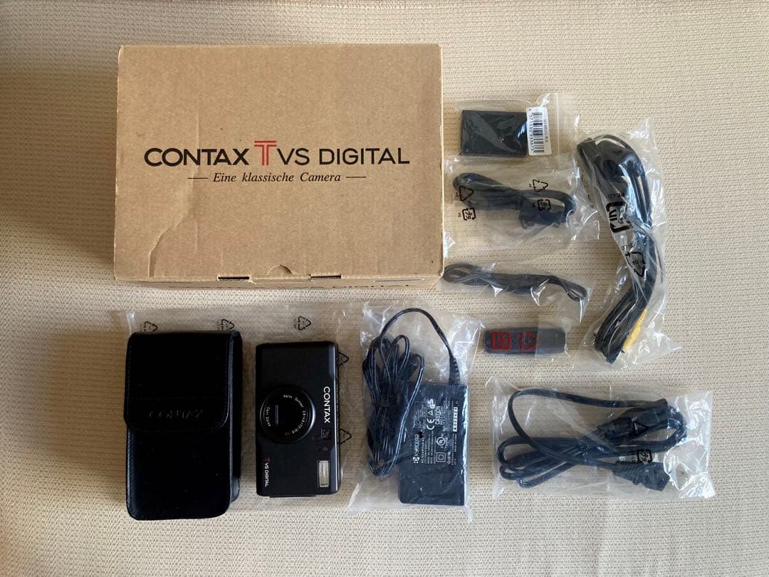 【美品•ほぼ完備】contax tvs digital ブラック Zeiss
