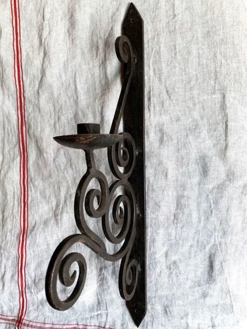 アイアン キャンドルホルダー　アイアンフック　フランスアンティーク