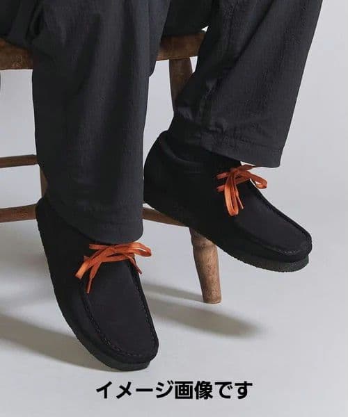 美品Clark Wallabee メンズ 6.5 ブラック ユナイテッドアローズ
