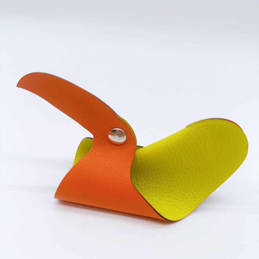 美品☆HERMES クリッカーズ オオハシ レザーオブジェ☆B93