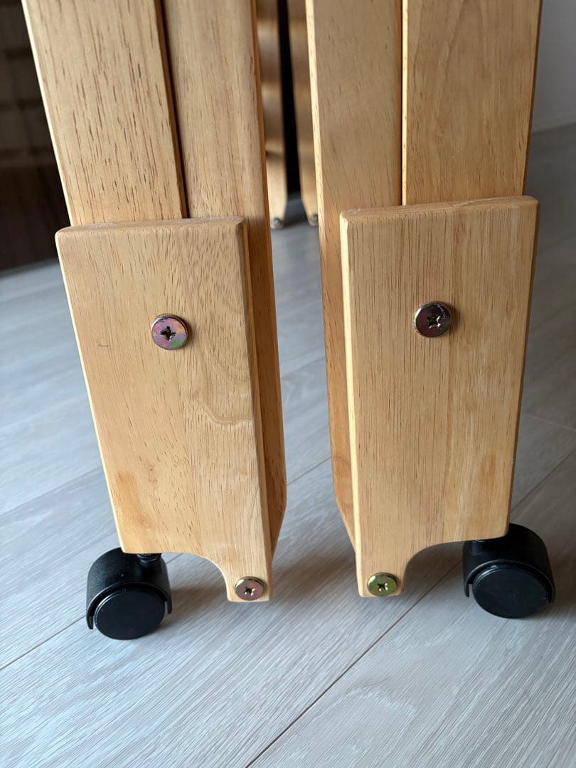 （日本製）中居木工 折りたたみ ひのきスノコベッド ワイドシングル