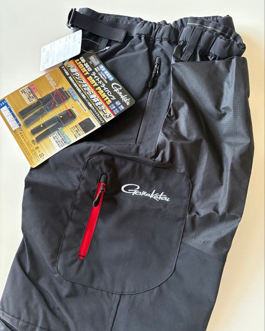 Gamakatsu GM-3612 ライトドライパンツ Lサイズ　新品