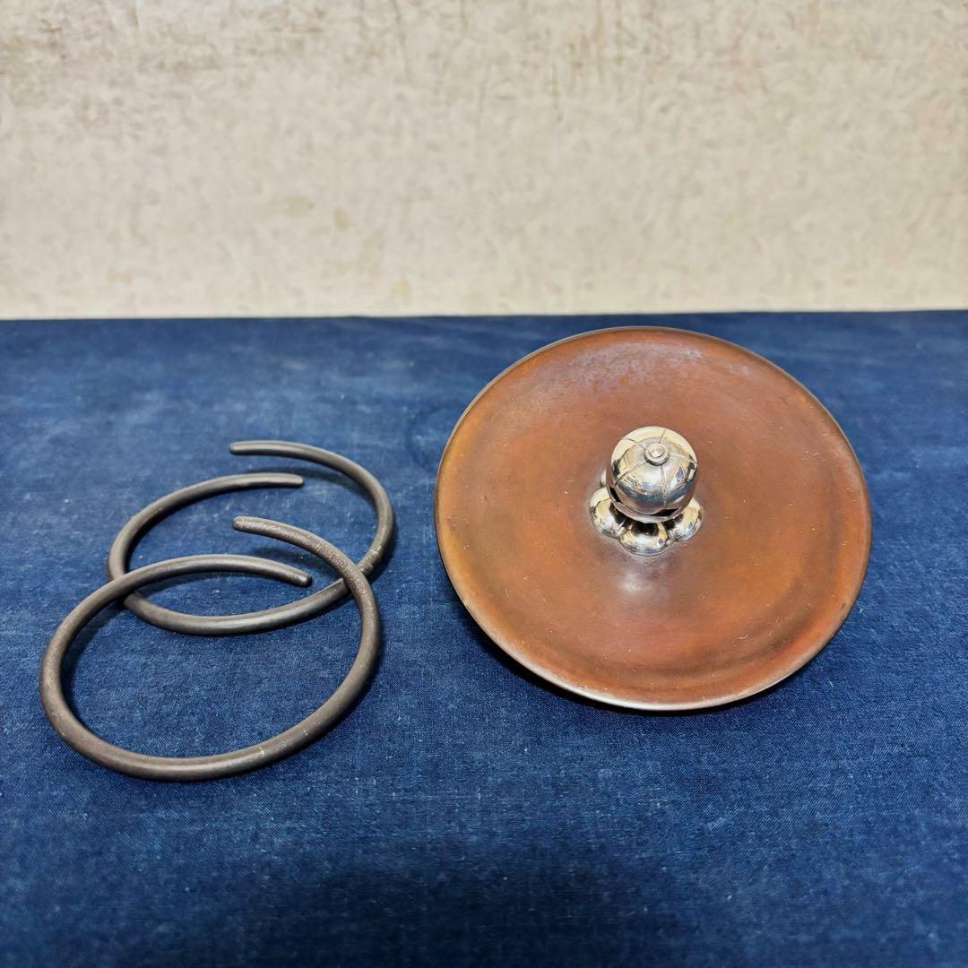 風炉/茶釜/電熱器/銀摘/唐銅朝鮮風炉釜/野々田電熱器/金森紹栄造/敷板/茶道具