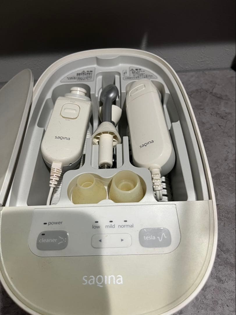 サキナ ピノ 美顔器　テスラ、クリーナー本体（クシ管付） 動作品
