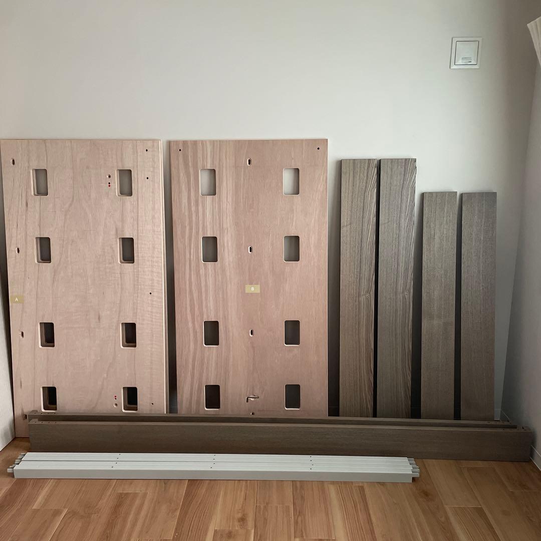 部屋を広くする家具 LIVING BED セミダブル 新色スモーキーブラウン