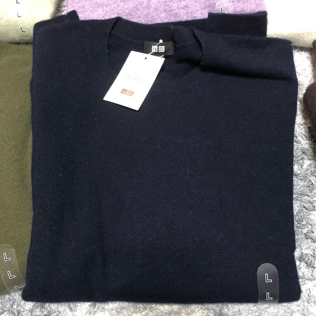 ポ*コ様 ユニクロ　カシミヤ100% ニットセーター Lサイズ 6色セット　新品