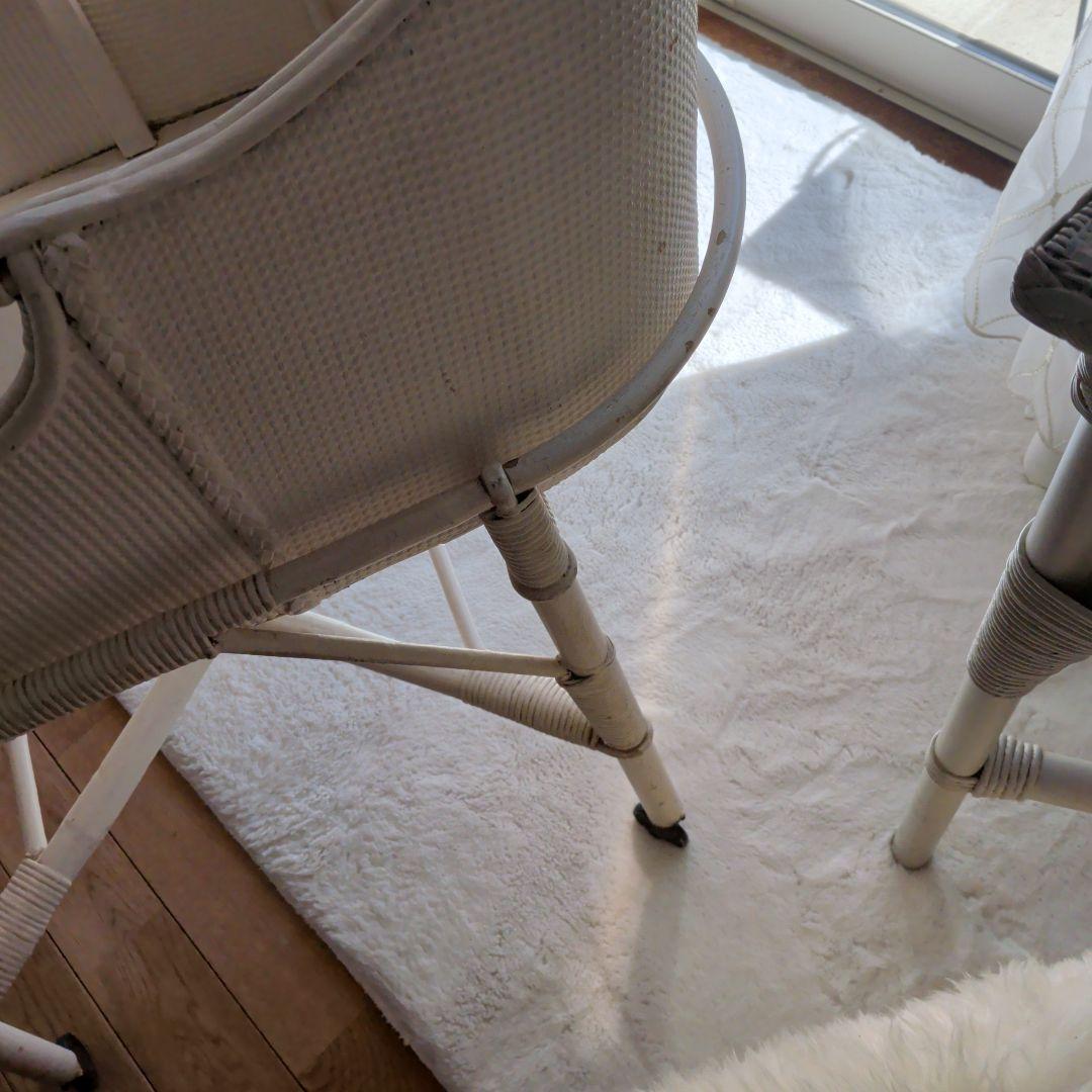 アンティーク　ベビーバスケット ホワイト　シャビーシック