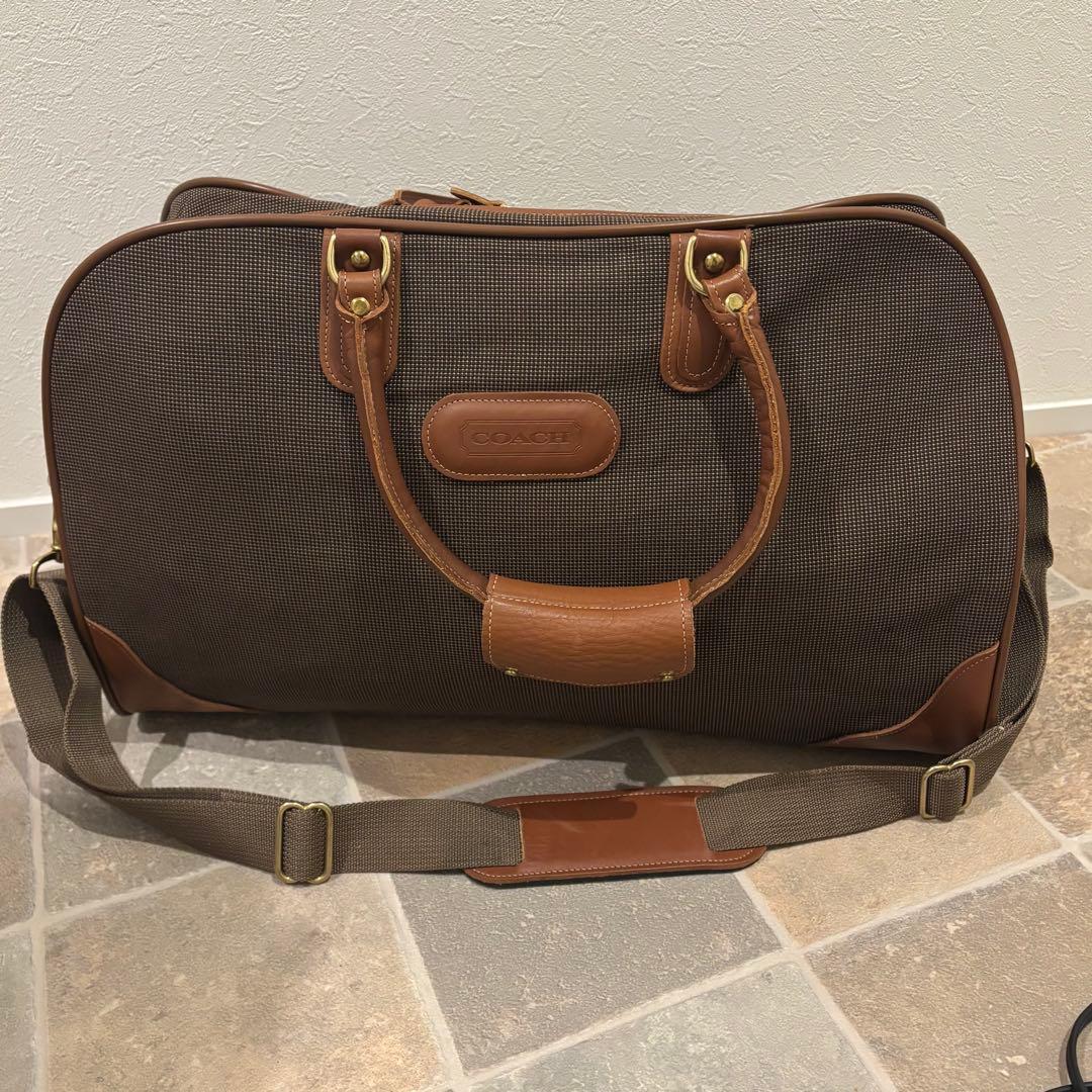 【希少・美品】OLDCOACH ボストンバッグ 2way キャンバス レザー