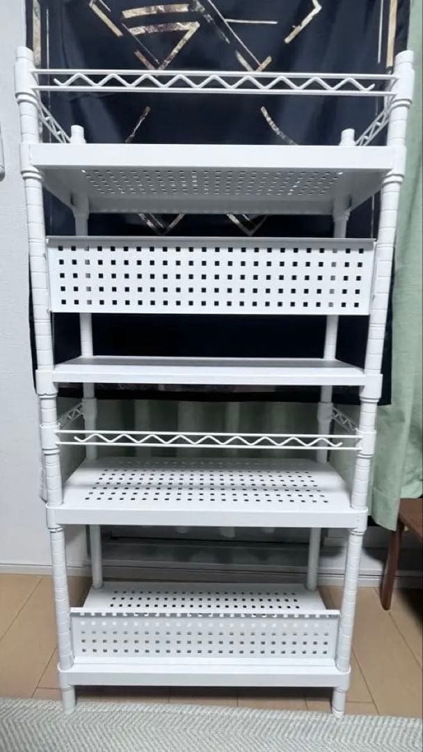 Bauhutte デスクサイドラック　ホワイト BHS-600SM-WH