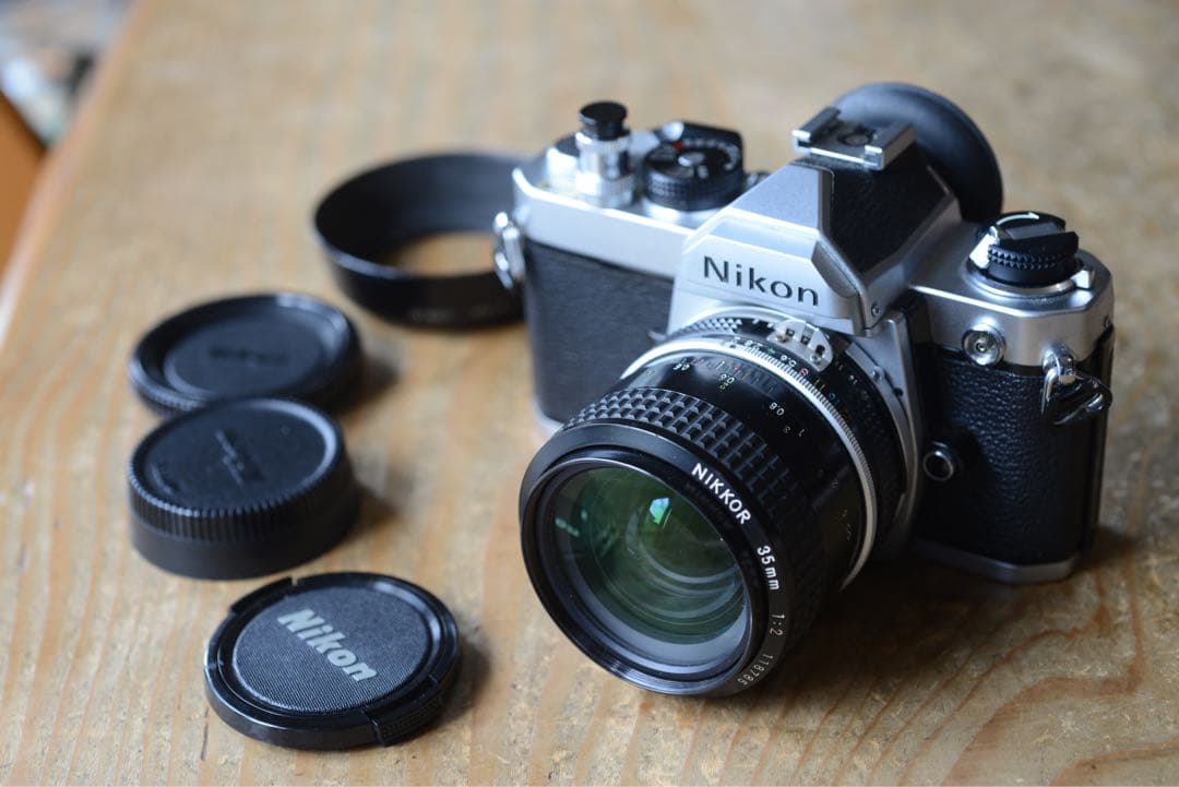 Nikon FM フィルム一眼レフNIKKOR 35mm f/2 他付属