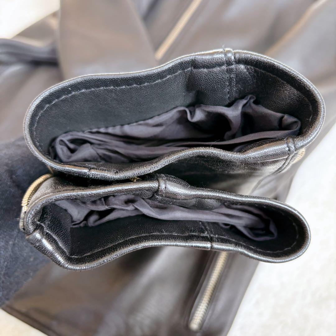 美品♡UNITED TOKYO レザージャケット シングル 羊革 本革 ブラック