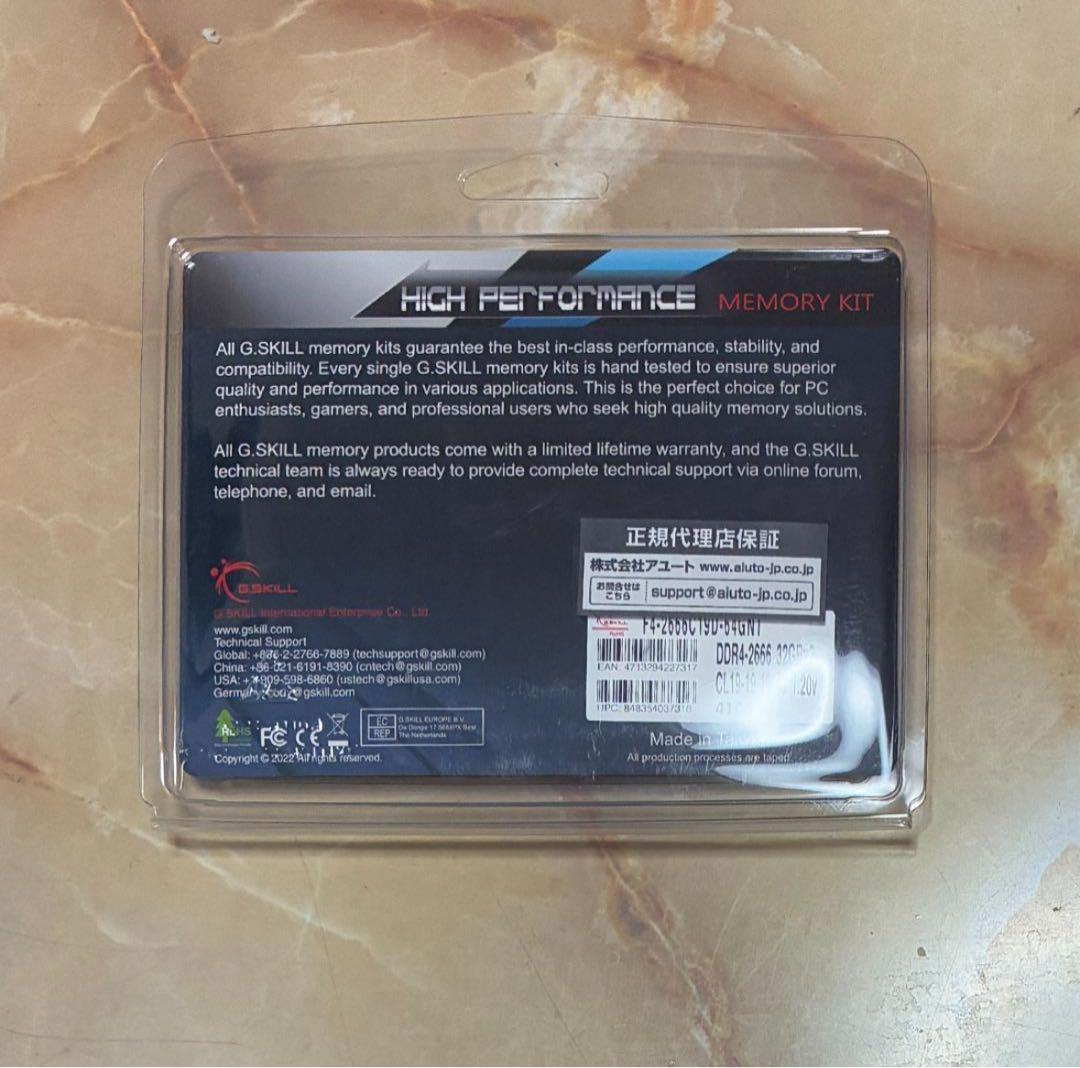 G.SKILL DDR4-2666 32GB メモリーキット