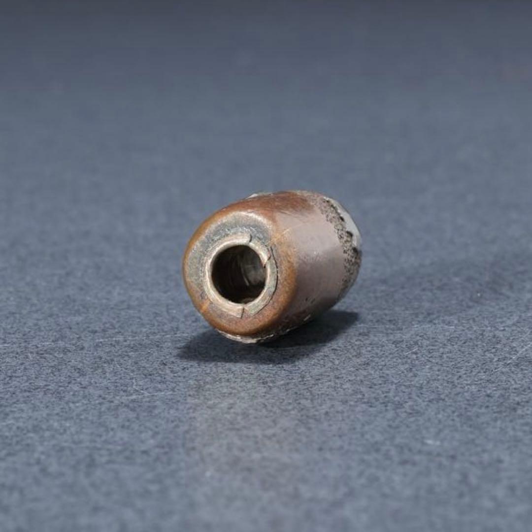 緒締め玉　霊芝　提げもの　金属　金工　R1643