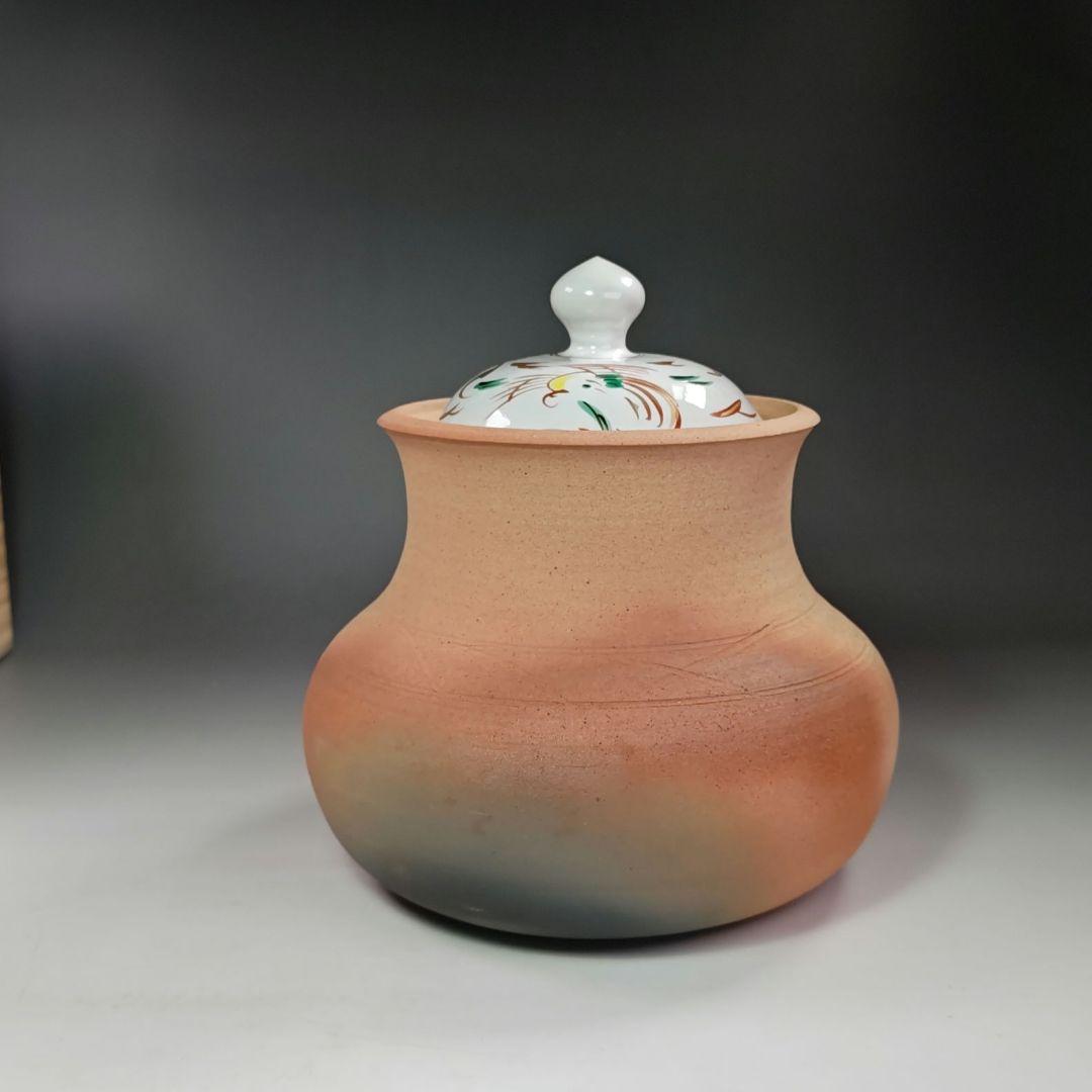 イ705 水指『大仙窯』『ハンネラ　水指』茶道具