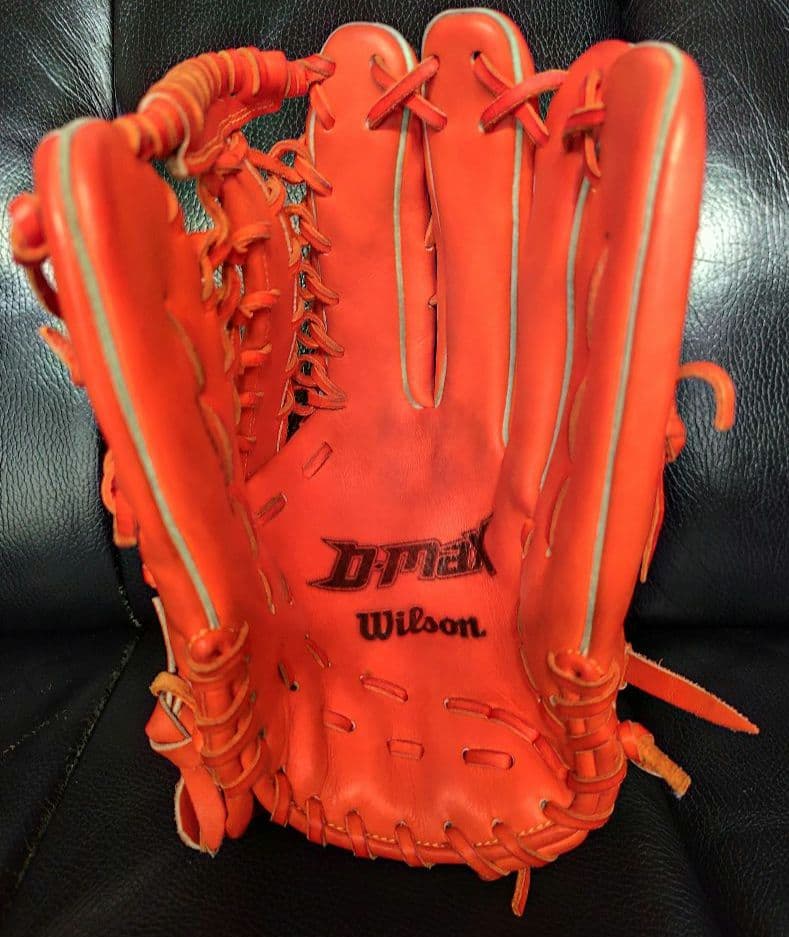 Wilson ウィルソン D-MAX 一般軟式 外野用グローブ オレンジ