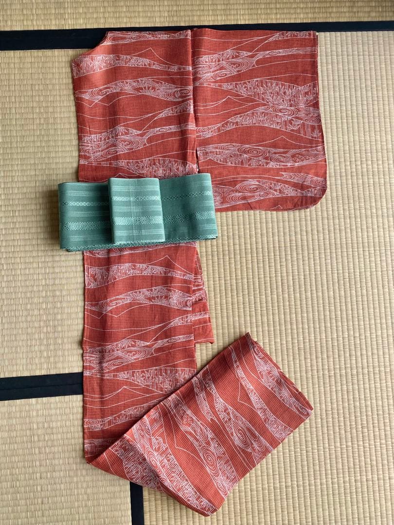 絹紅梅　浴衣