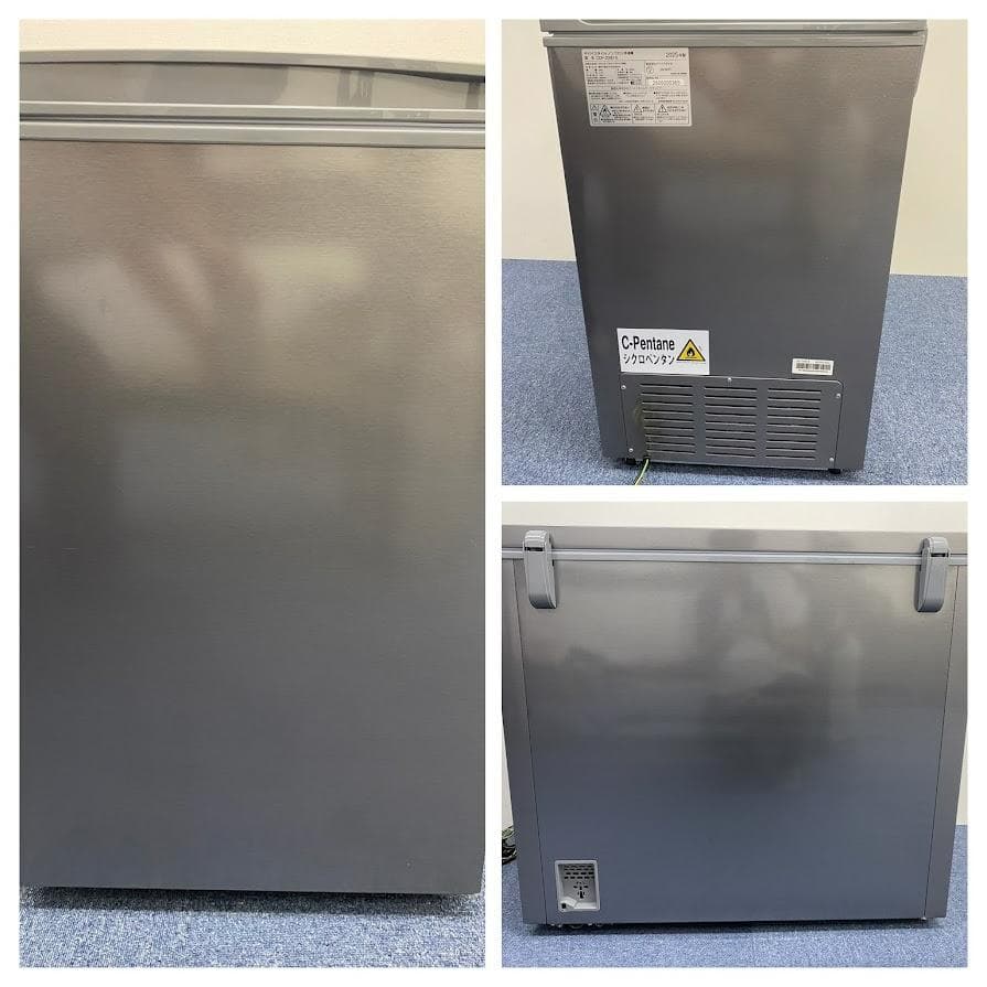 未使用品 deviceSTYLE 200L 上開き冷凍庫 CDF-200D-S