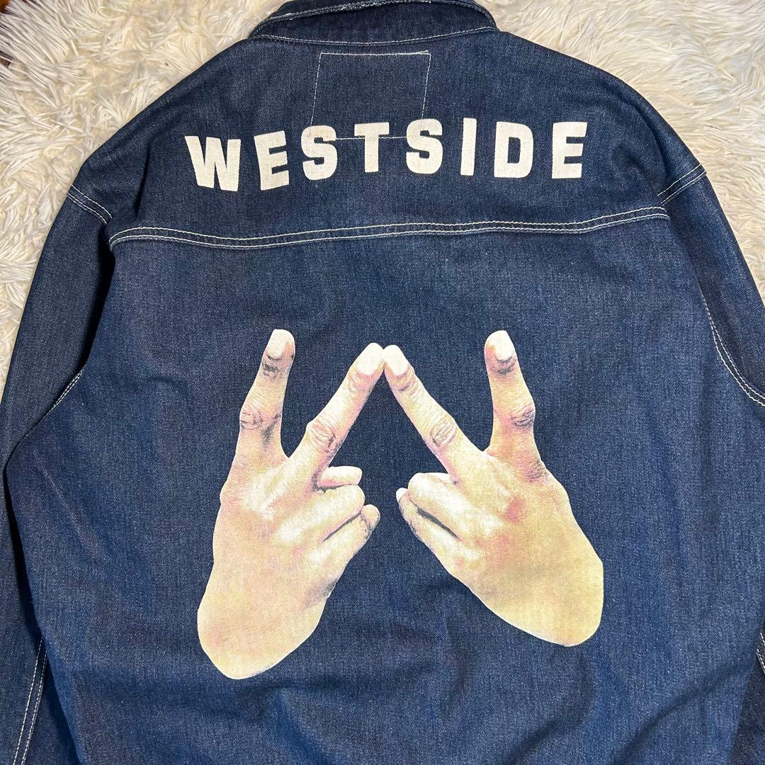 美品　WEST SIDE デニム ツナギ オールインワン XL 濃紺 bboy