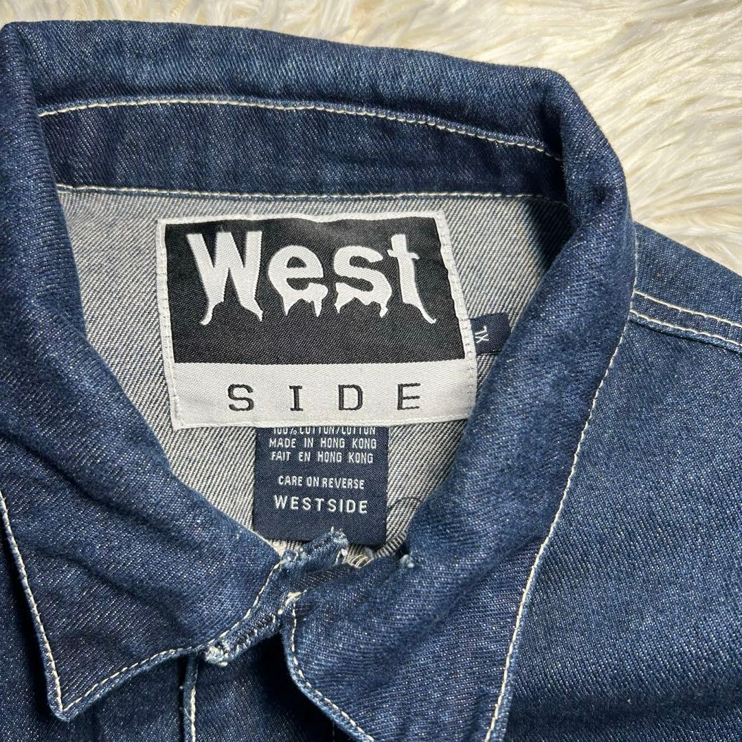 美品　WEST SIDE デニム ツナギ オールインワン XL 濃紺 bboy