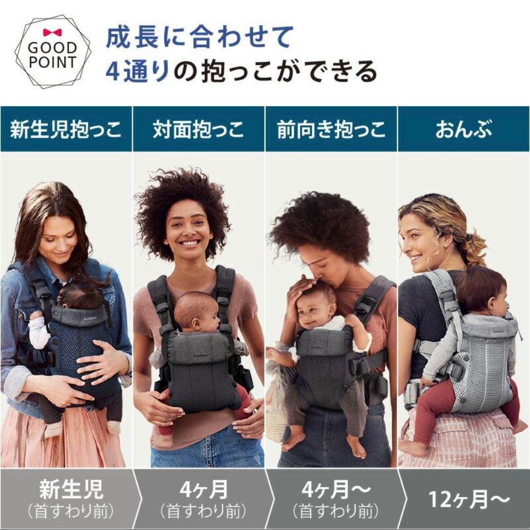 BABY BJORN ハーモニー ベビービョルン 抱っこ紐 アンスラサイト