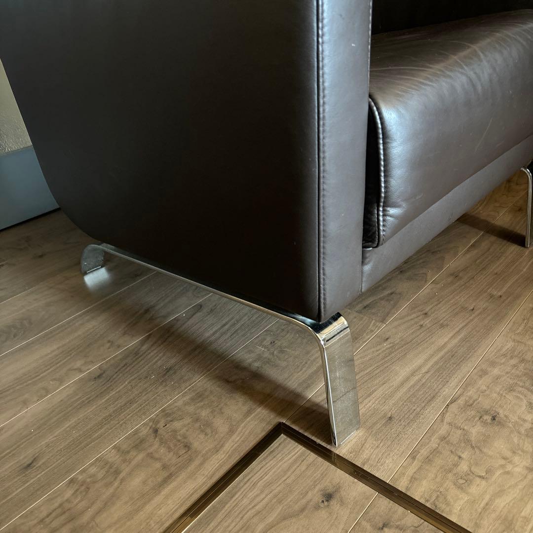 ボーコンセプト チェア 1人掛 シングルソファ レザー ブラウン ワンシーター①