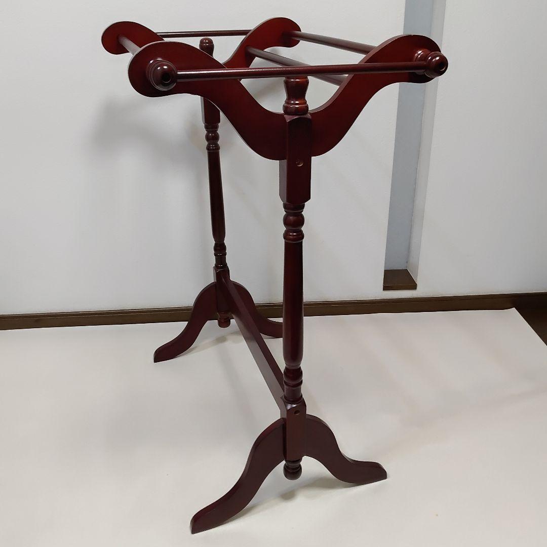 アンティーク調　キルトラック 　ブランケットラック　タオル　スーツ　送料無料