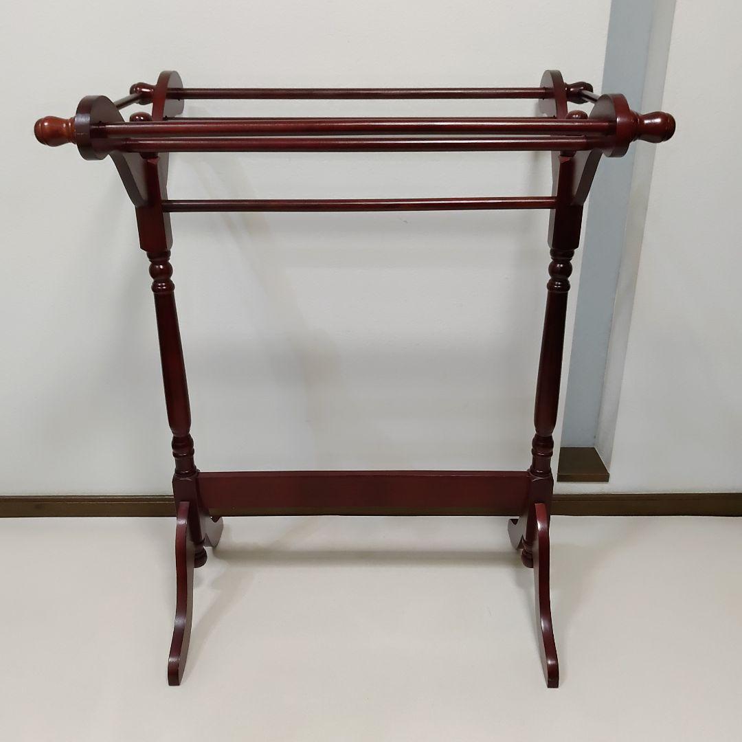 アンティーク調　キルトラック 　ブランケットラック　タオル　スーツ　送料無料