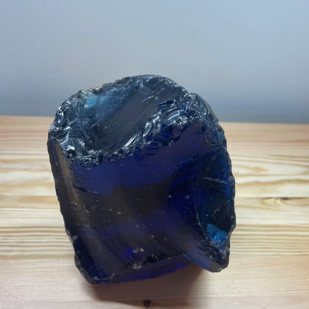 お値下げ　希少アンダラクリスタル　特大　ネイビーブルー 2578g