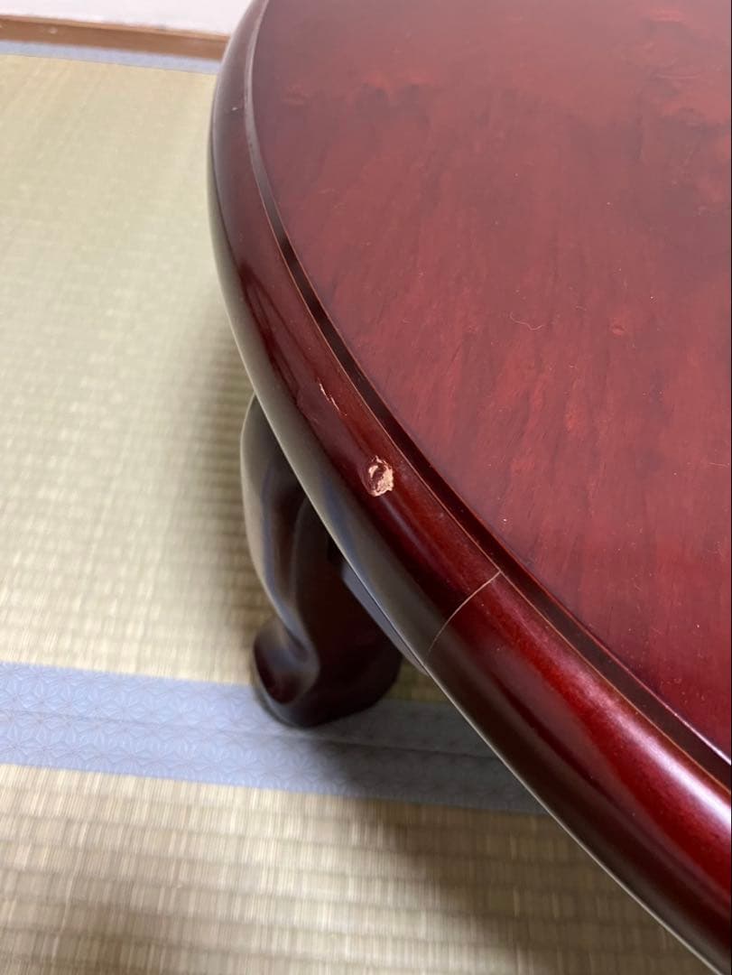 カリン(花梨)座卓 ローテーブル ヴィンテージ カトミ 90サイズ レトロ 昭和