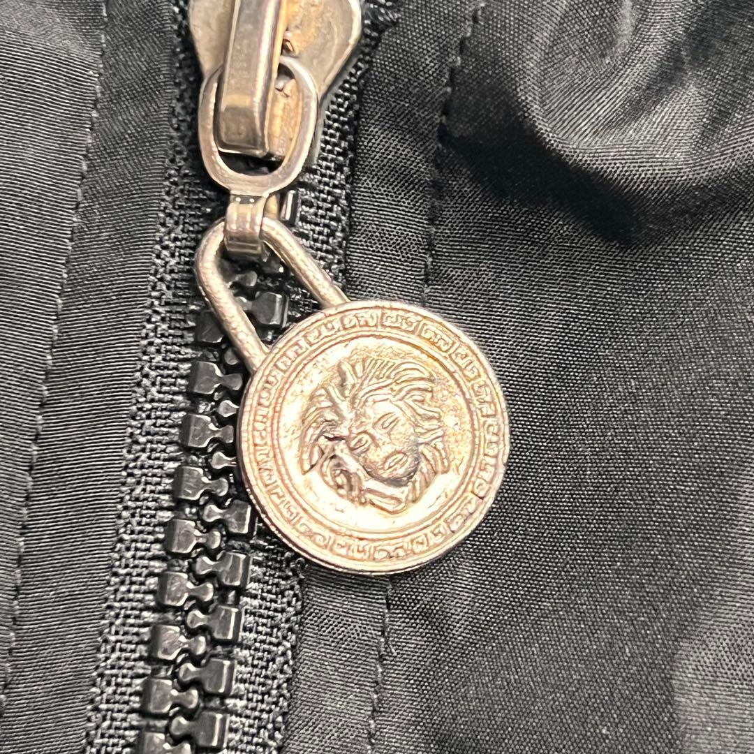 A.VERSACE ヴェルサーチナイロン セットアップ メデューサ 刺繍 上下L