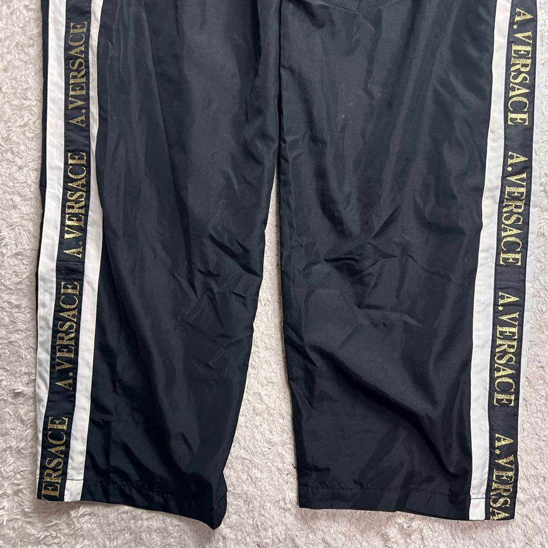 A.VERSACE ヴェルサーチナイロン セットアップ メデューサ 刺繍 上下L