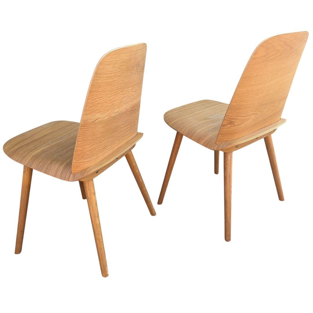 【美品】muuto ムート Nerd Chair ナードチェア オーク 2脚分③