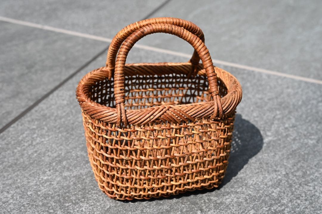 中川原信一 あけび籠 カゴバッグ