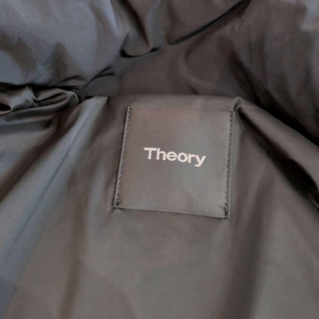 【現行】Theory ダウンコート ミドル丈 ブラック S フード欠品
