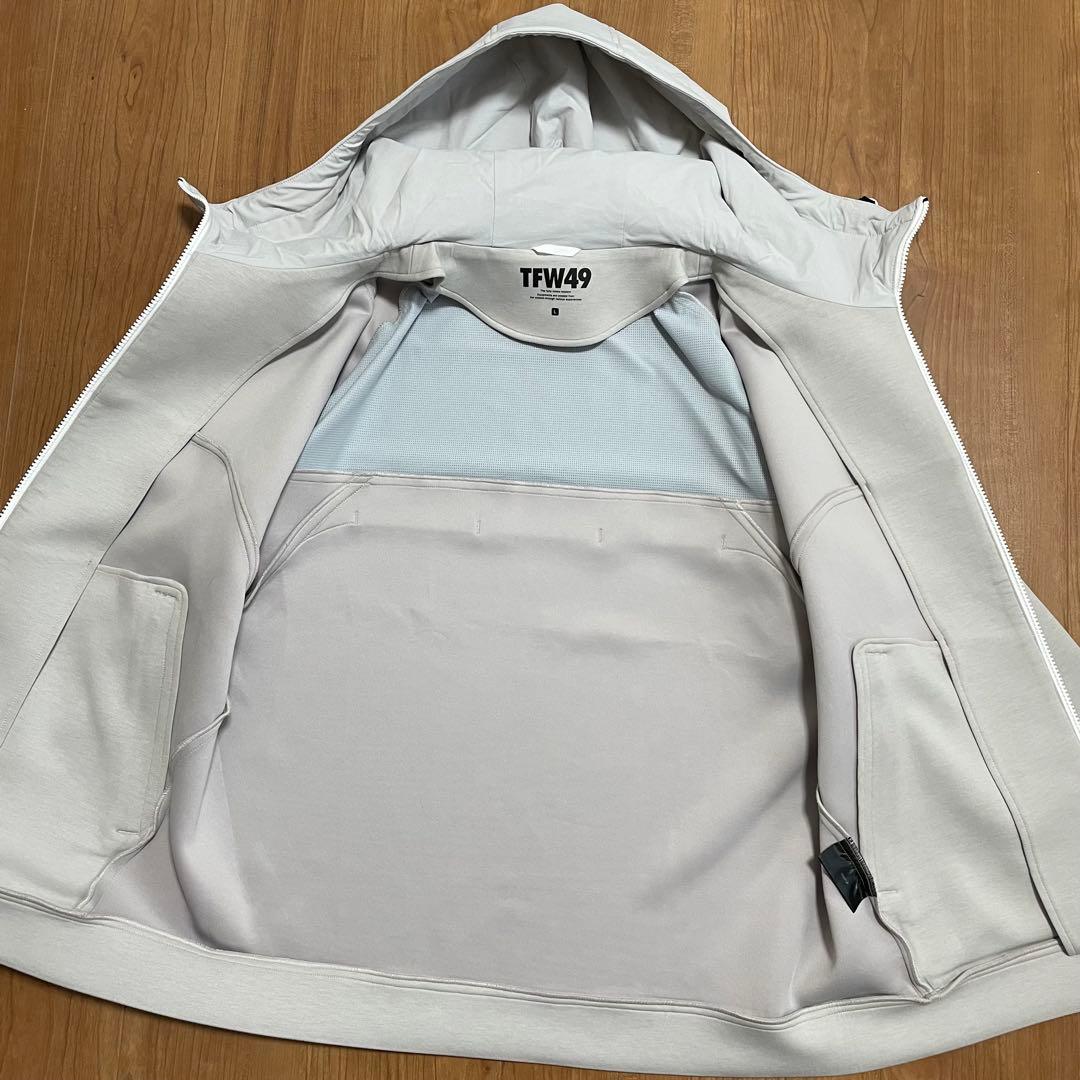 2025最新　定価4.7万　TFW49 フルジップ　パーカー　L グレー　ゴルフ