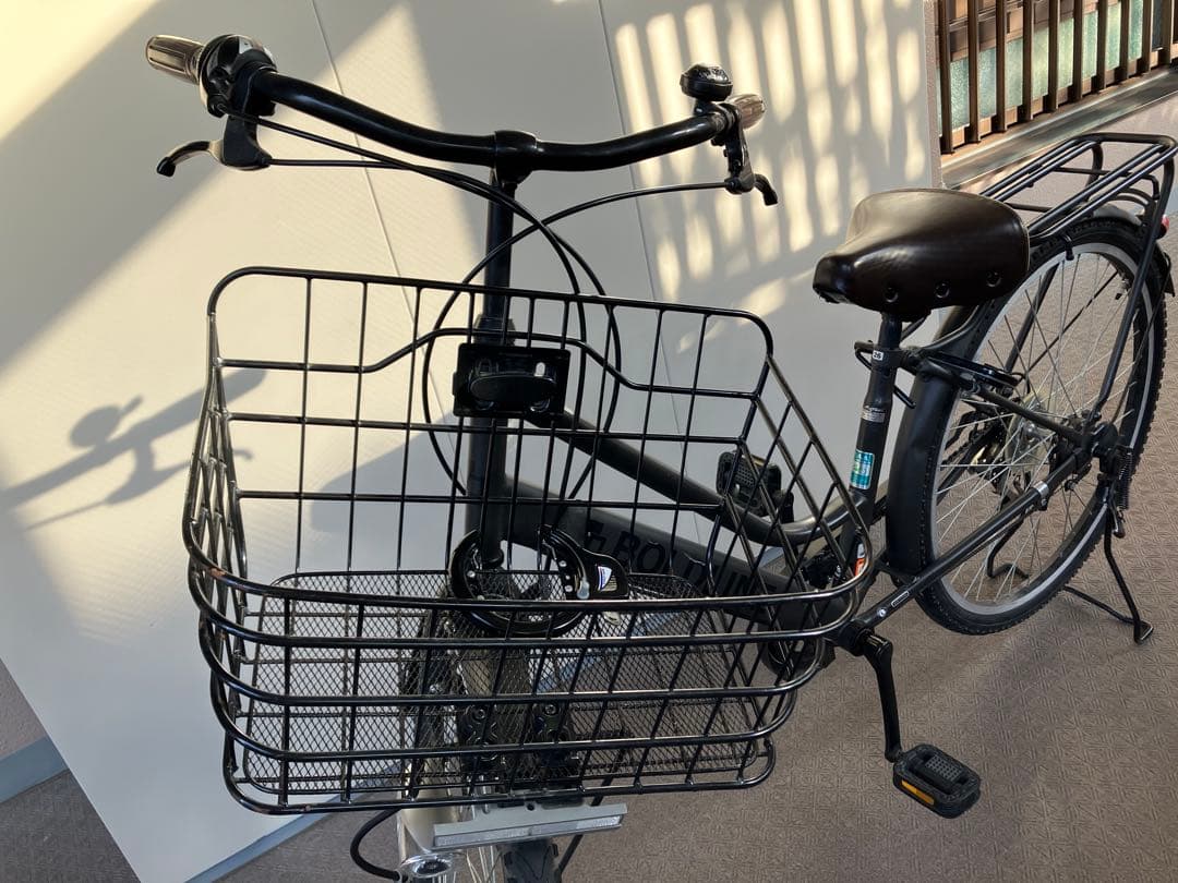 シティサイクル ブラック 前カゴ付き