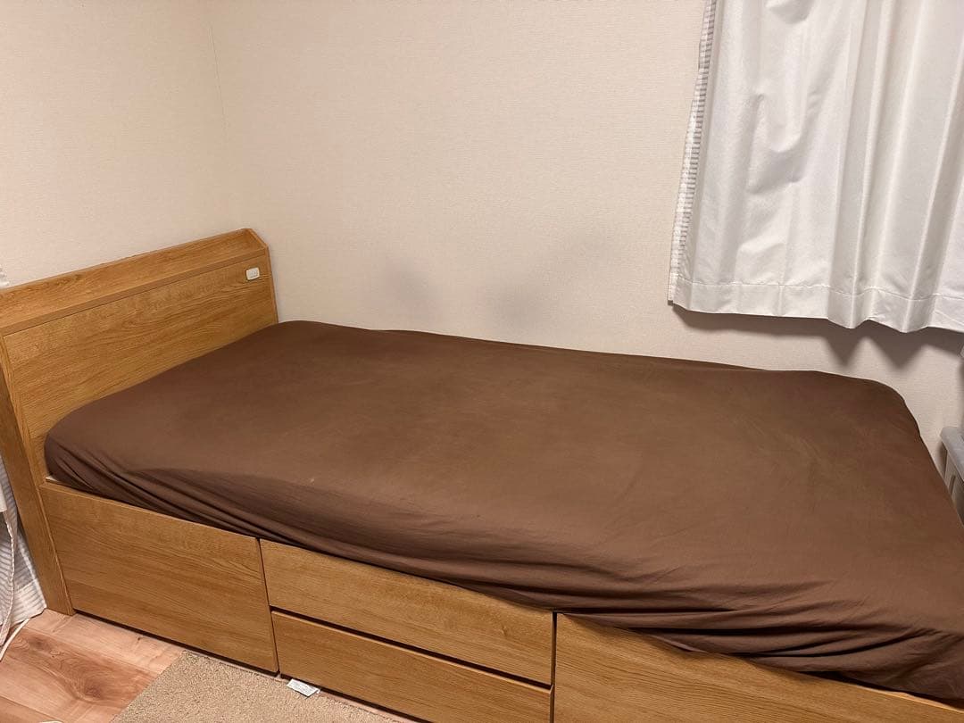 ※条件変更しました※ニトリ収納付きベッド&マットレス