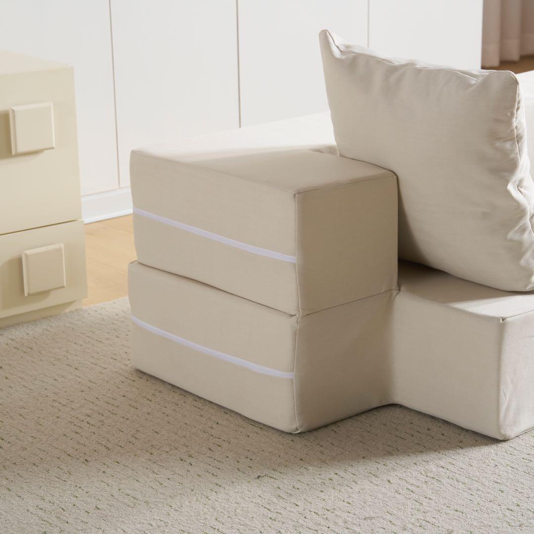 【新品】組立不要 ローソファベッド 軽量 こたつ用 高反発